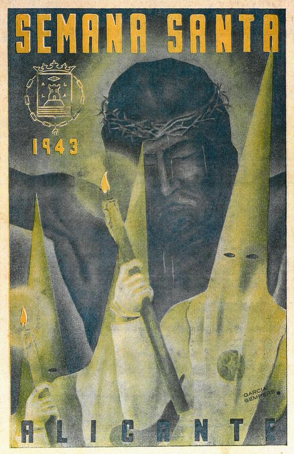 Cartel de la Semana Santa de Alicante de 1943