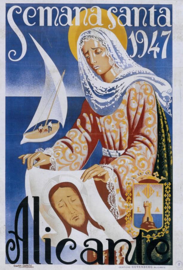 Cartel de la Semana Santa de Alicante de 1947