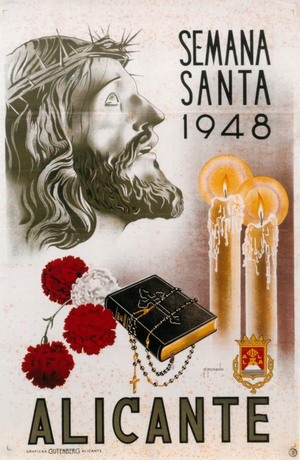 Cartel de la Semana Santa de Alicante de 1948