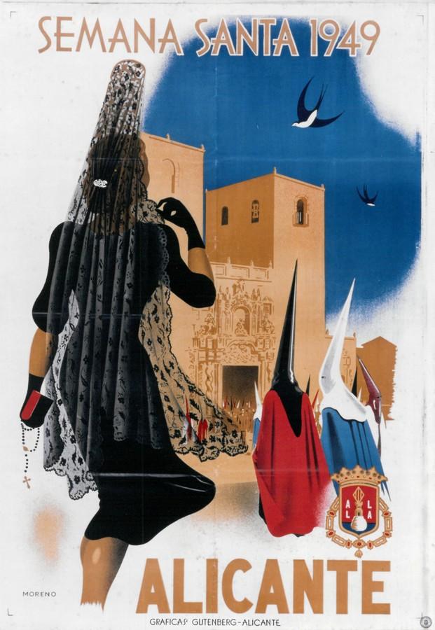 Cartel de la Semana Santa de Alicante de 1949