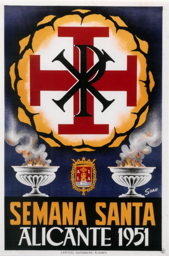 Cartel de la Semana Santa de Alicante de 1951