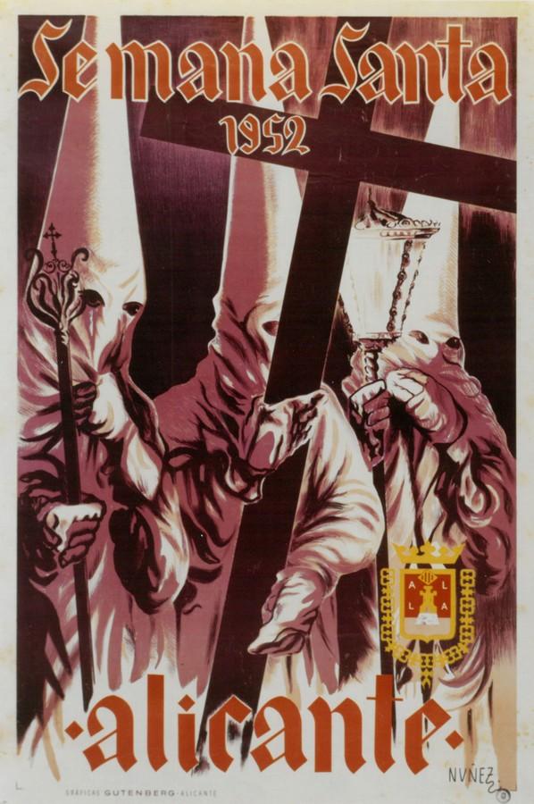 Cartel de la Semana Santa de Alicante de 1952