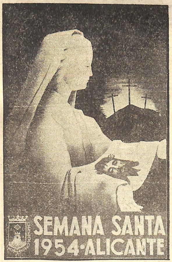 Cartel de la Semana Santa de Alicante de 1954