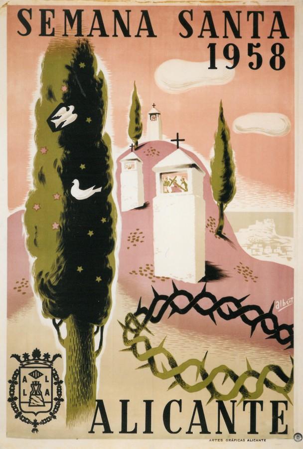 Cartel de la Semana Santa de Alicante de 1958