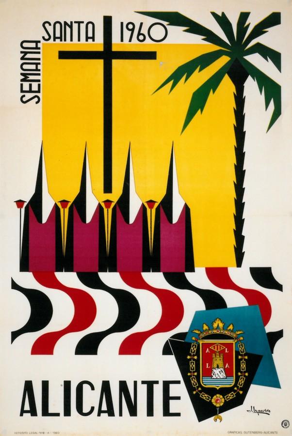 Cartel de la Semana Santa de Alicante de 1960