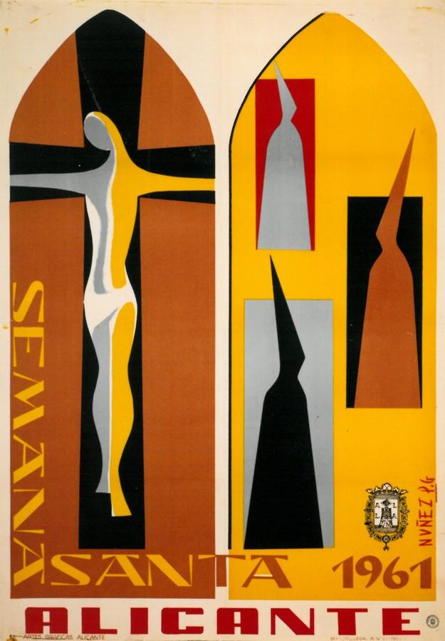 Cartel de la Semana Santa de Alicante de 1961