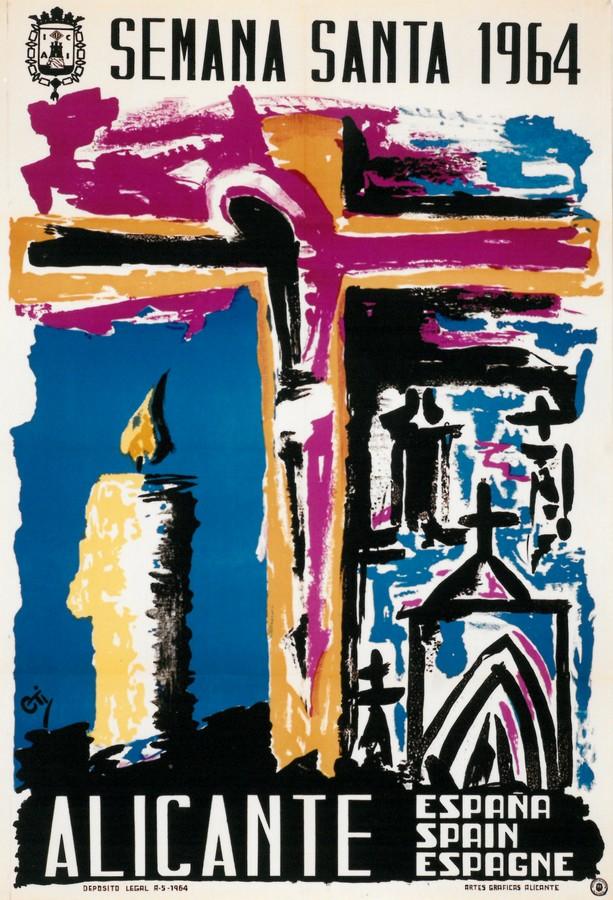 Cartel de la Semana Santa de Alicante de 1964