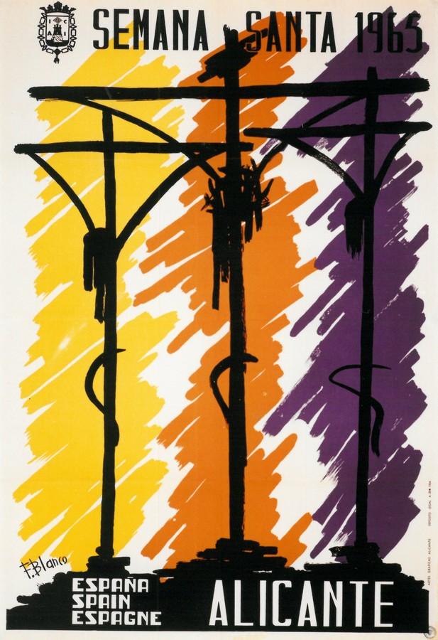 Cartel de la Semana Santa de Alicante de 1965