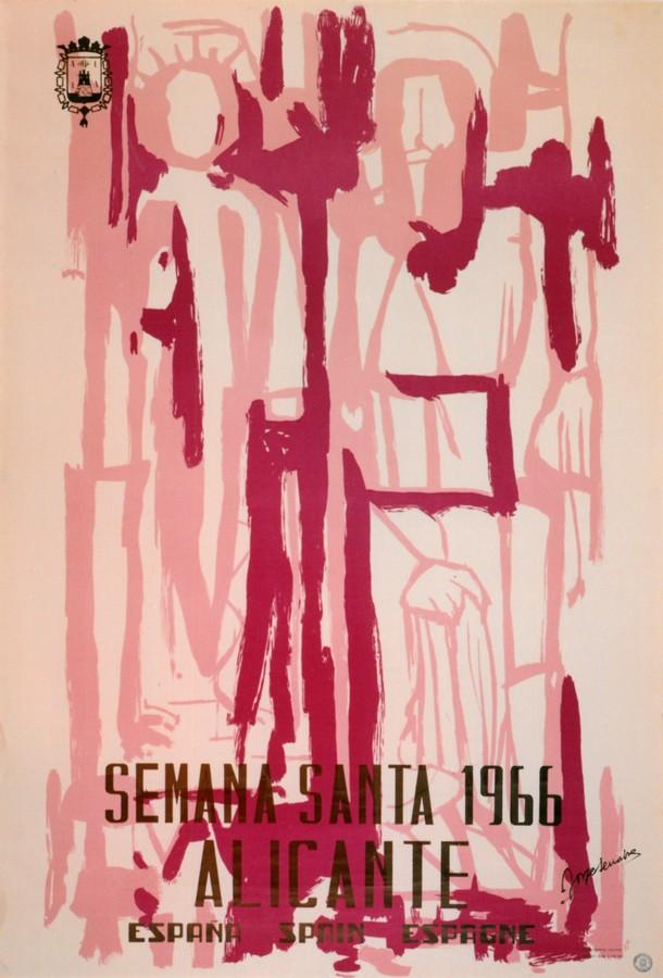 Cartel de la Semana Santa de Alicante de 1966