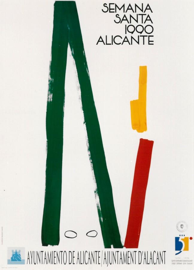 Cartel de la Semana Santa de Alicante de 1990