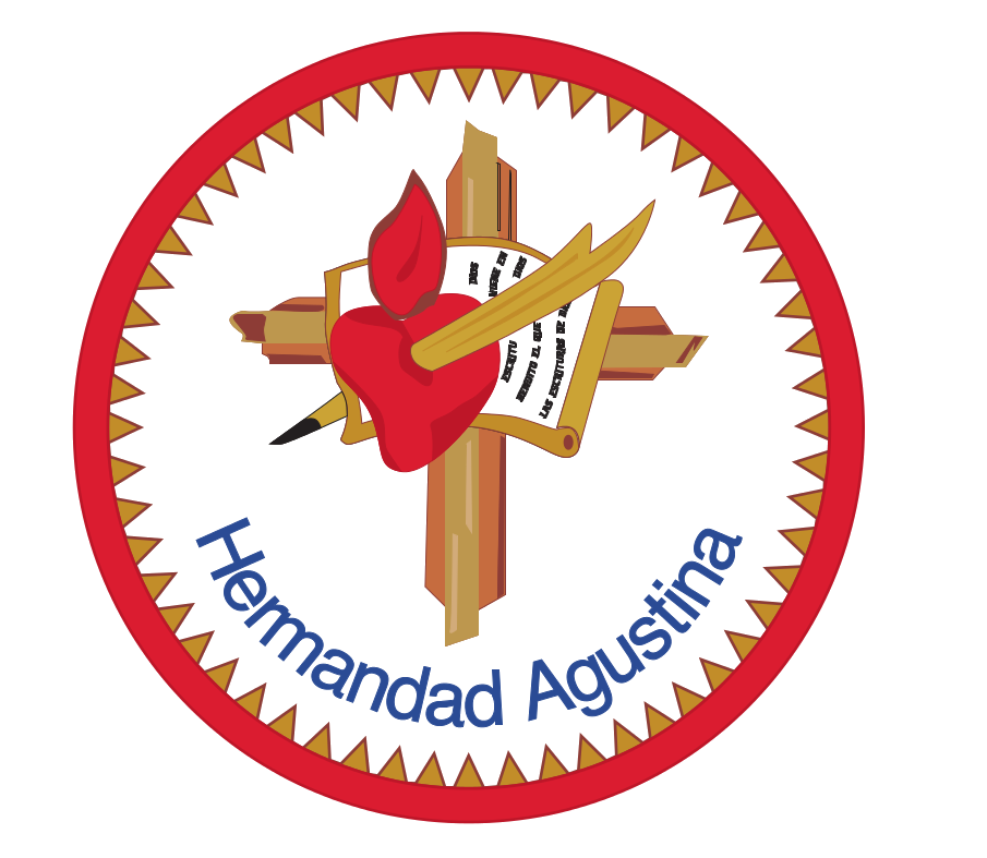 Escudo de la Hermandad Agustina de Nuestro Padre Jesús Despojado de sus Vestiduras y Nuestra Madre del Amor y del Buen Consejo