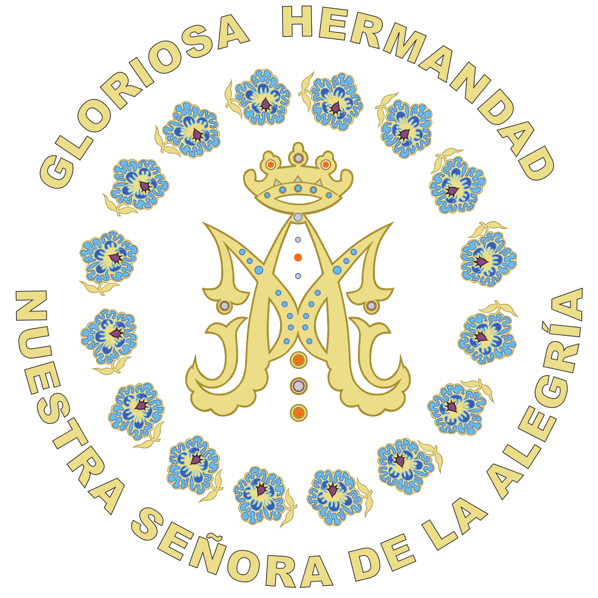 Escudo de la Gloriosa Hermandad de Nuestra Señora de la Alegría