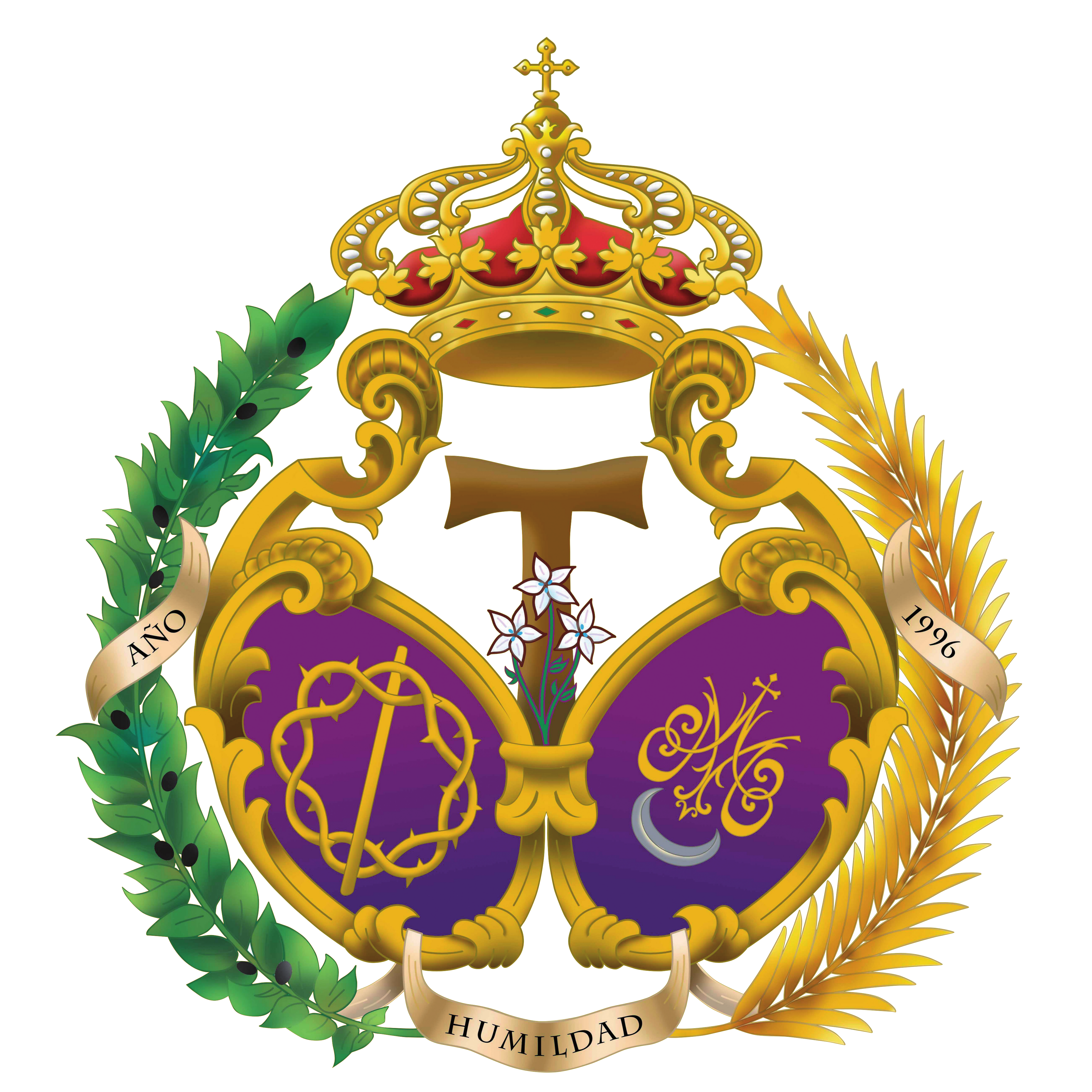 Escudo de la Hermandad Penitencial del Santísimo Cristo de la Humildad y Paciencia y Nuestra Señora de las Lágrimas