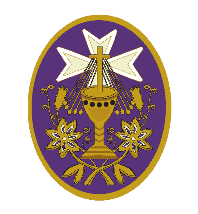 Escudo de la Real Hermandad Sacramental de Jesús en Samaria, Santa Oración en el Huerto y Santísima Virgen de la Paz