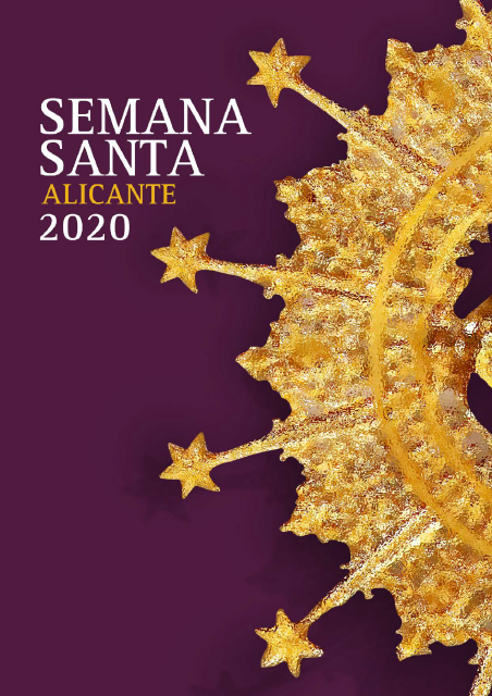 Portada de la Revista Oficial de Semana Santa de Alicante 2020