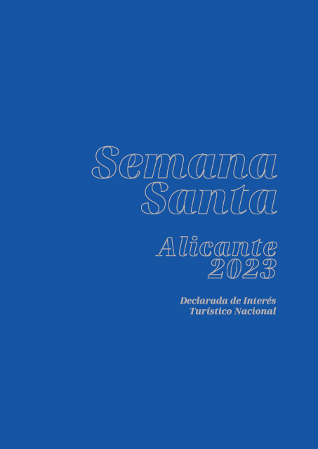 Portada de la Revista Oficial de Semana Santa de Alicante 2023